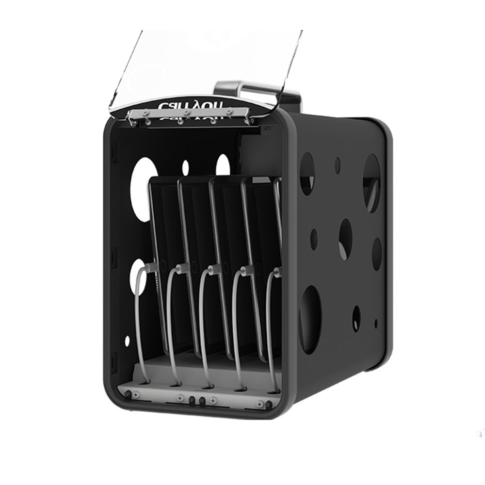Secure Portable 5-Device Charging Cabinet