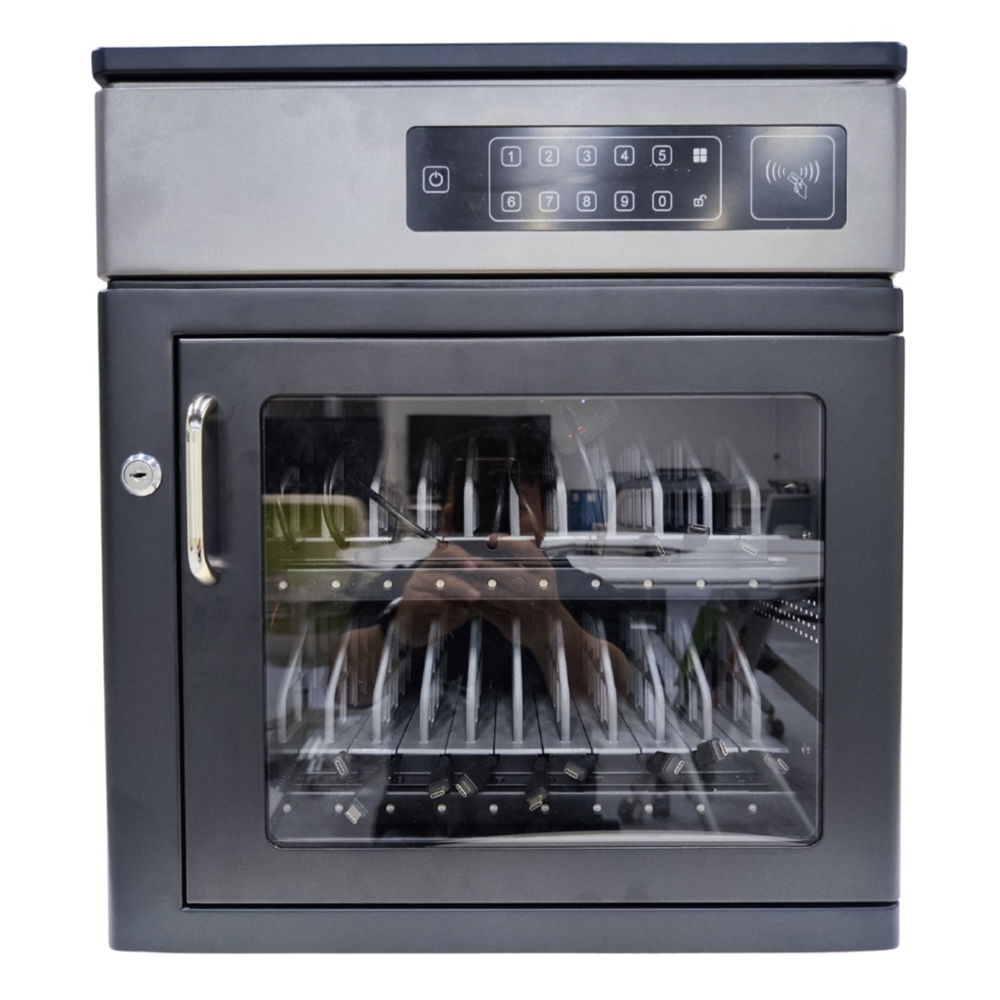 Secure 20-Device USB-C Charging Cabinet with RFID Access